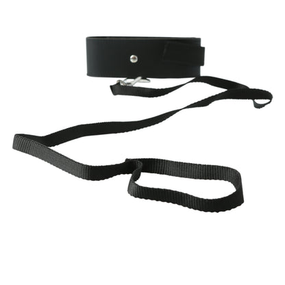 Sportsheets Sex and Mischief Leash and Collar - Adjustable Black Nylon