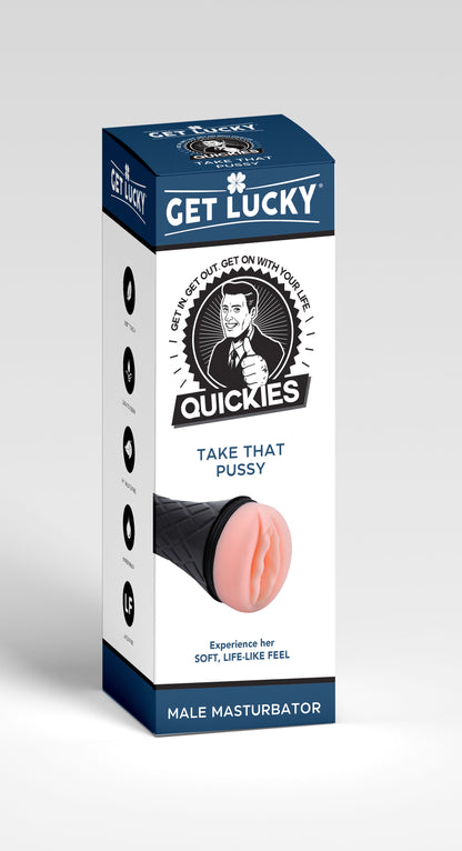 Quickies Take That Pussy Masturbator – Realistic Design – Beige