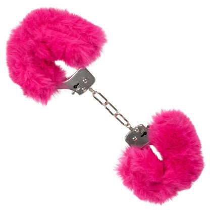 CalExotics Ultra Fluffy Furry Cuffs – Adjustable Restraint Cuffs – Pink