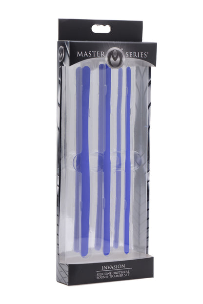 XR Brands Invasion Silicone Urethral Sound Trainer Set – Blue
