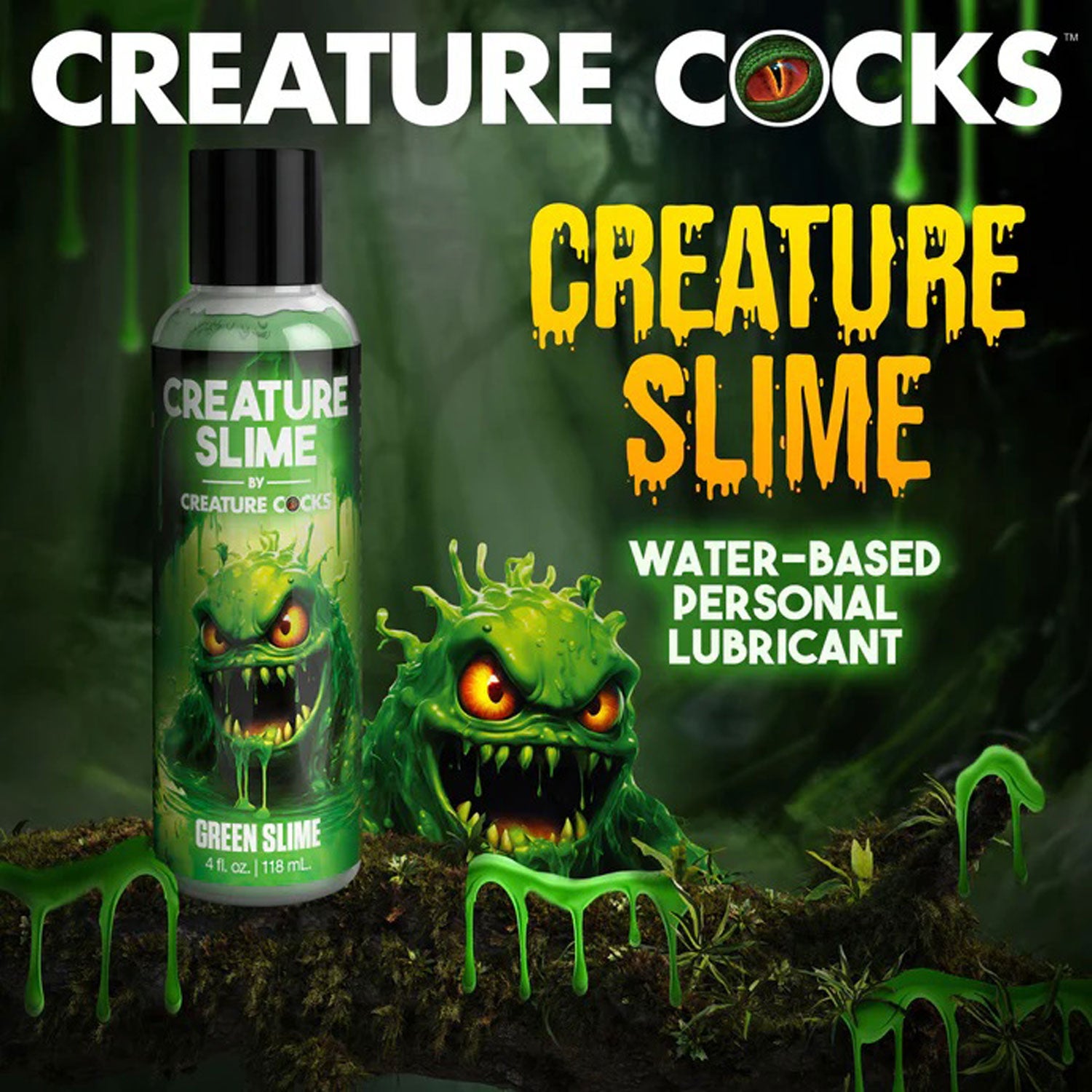 XR Brands Creature Slime Water-Based Lubricant – Green