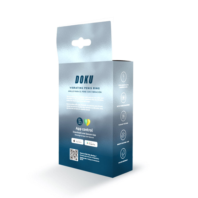 Camtoyz Doku Vibrating Ring for Penis Enhancement – Black