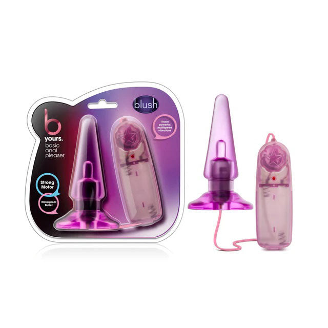 Blush Anal Pleaser - 4.5 Inch Vibrating Anal Toy - Pink