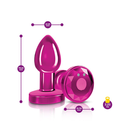 Viben Cheeky Charms Small Vibrating Anal Plug with Remote Control - Pink