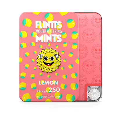 Flintts Mouth Watering Mints - Lemon Flavor - 250 Count