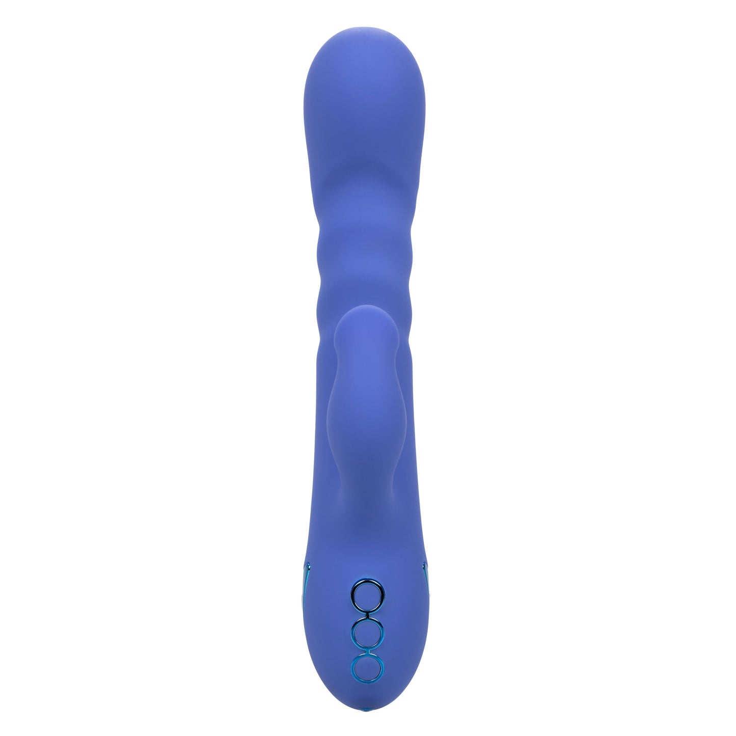 CalExotics L.A. Love Massager with Suction and Thrusting Action – Blue