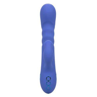 CalExotics L.A. Love Massager with Suction and Thrusting Action – Blue