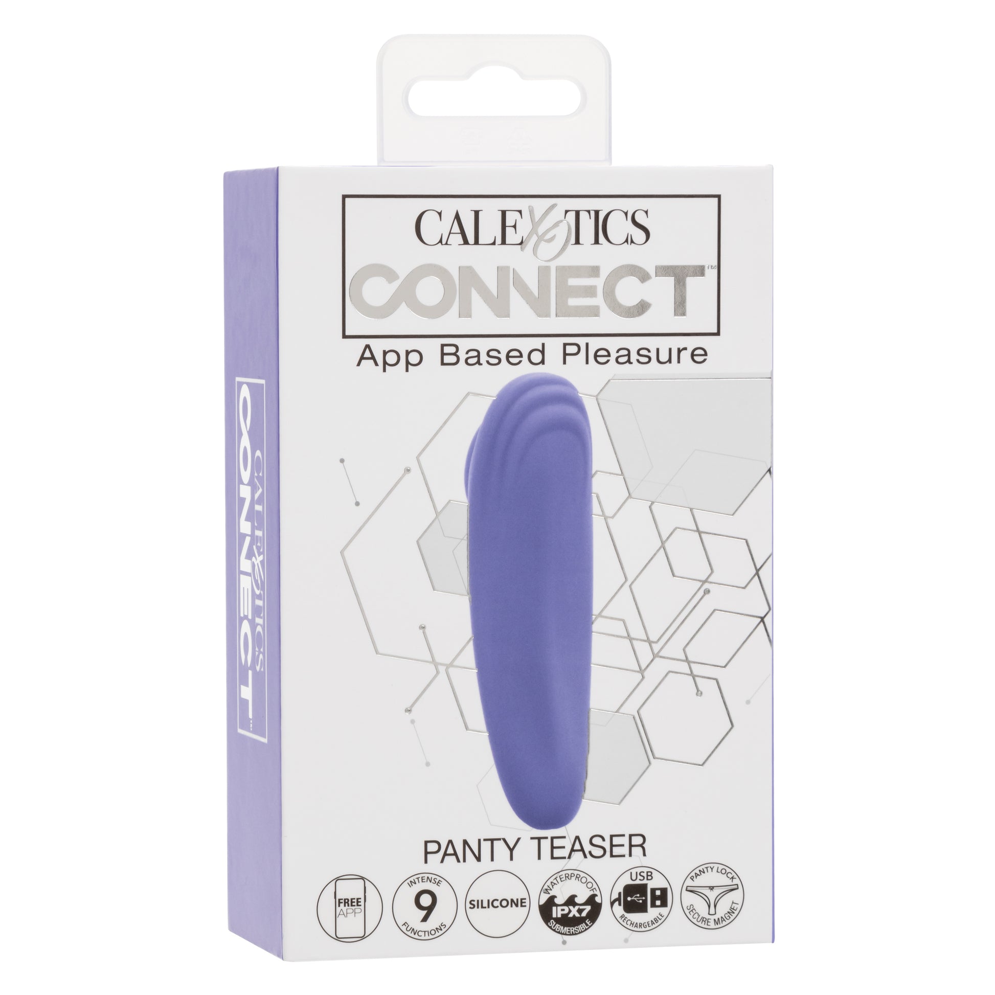 CalExotics Connect Panty Teaser – App Controlled Vibrating Device – Periwinkle