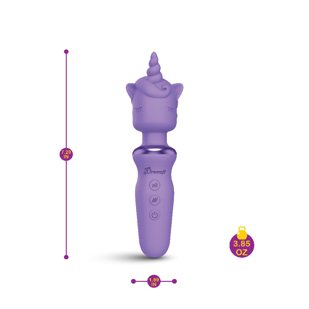 Dreamii Wand Powerful Unicorn Wand - Lilac - 15 Vibration Patterns & 5 Speeds