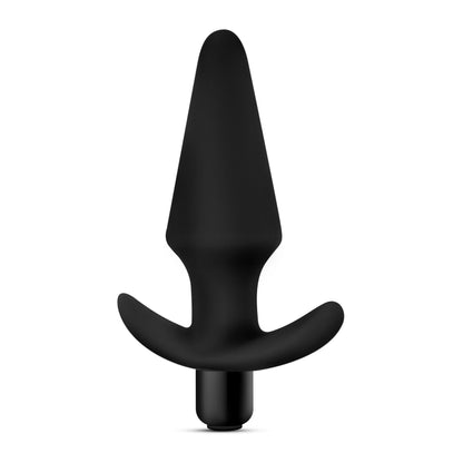 Blush Anal Adventures Platinum Silicone Vibrating Plug - Waterproof - Black