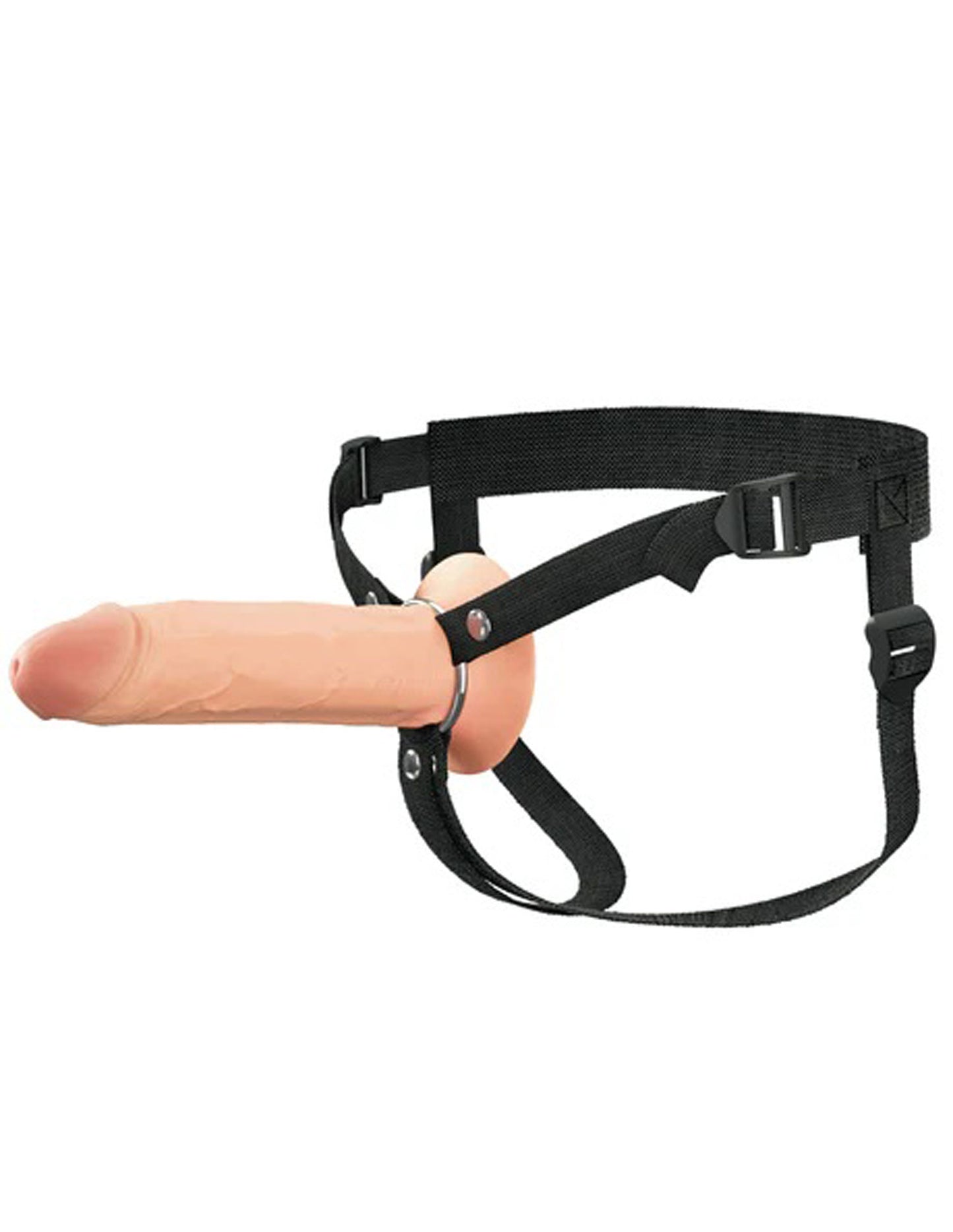 Fantasy X-Tensions Elite 8" Silicone Hollow Strap Dual Density - White