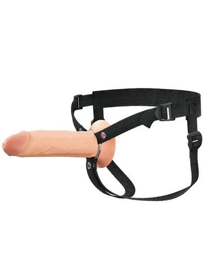 Fantasy X-Tensions Elite 8" Silicone Hollow Strap Dual Density - White