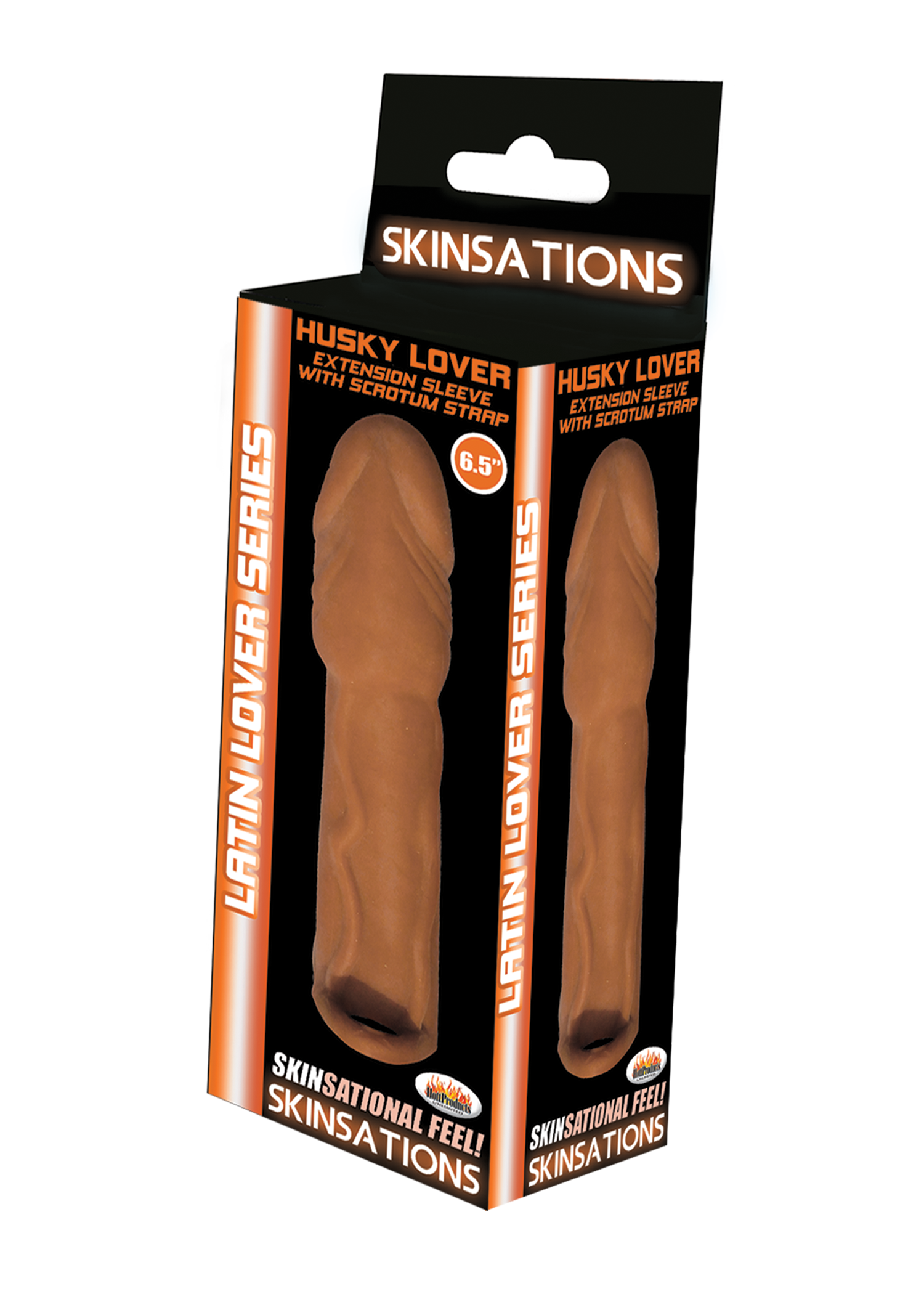 Skinsations Latin Lover Series Husky Lover 6.5 Inch Sleeve - Brown