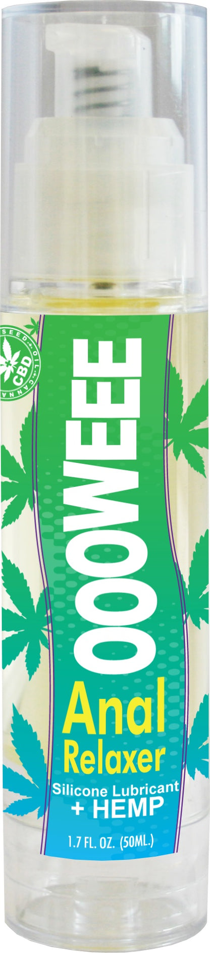 Oooweee Anal Relaxer Silicone Lubricant Plus Hemp – 1.7 Fl. Oz.