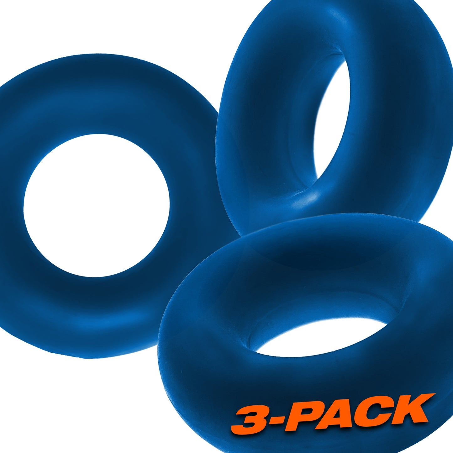 Oxballs Fat Willy Jumbo C-Rings – Space Blue – 3-Pack