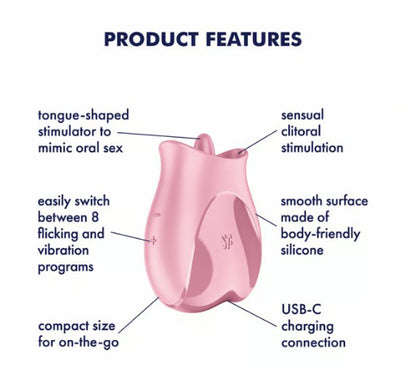 Satisfyer Tongue Lover Vibrating Tongue Stimulation Device – Pink