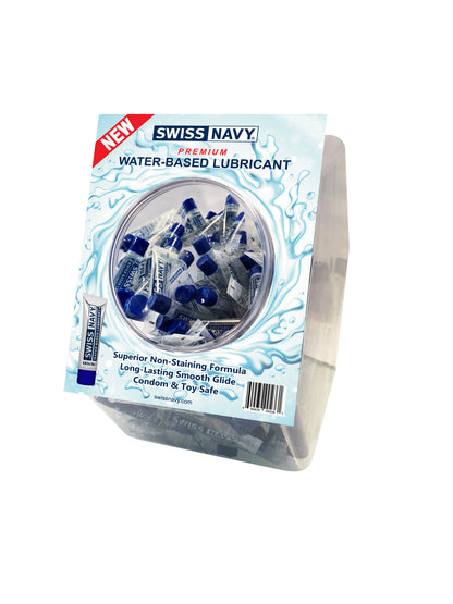 Swiss Navy Water-Based Lubricant 10ml – Gel-Like Formula for Enhanced Slickness