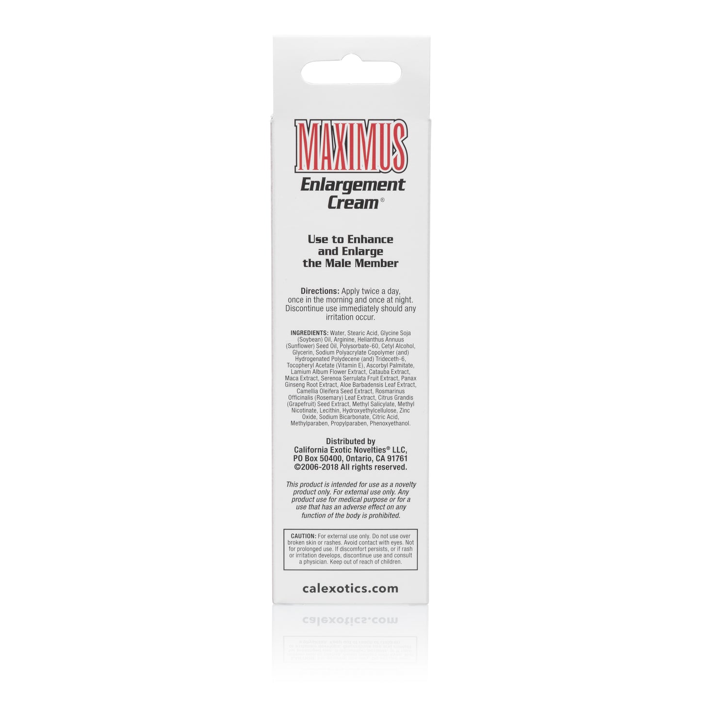 CalExotics Maximus Enlargement Cream – Enhances Size and Sensation – 1.5 fl oz