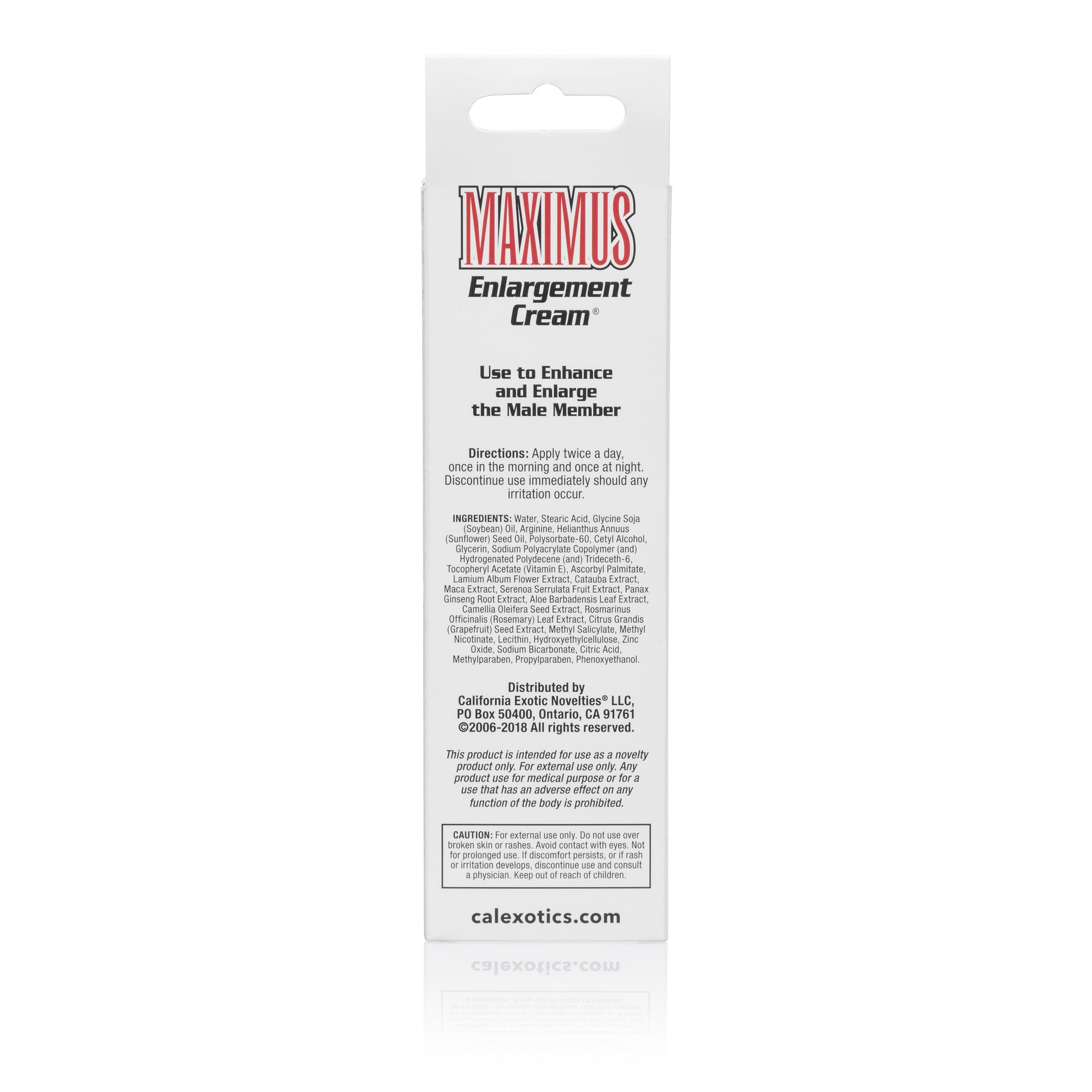 CalExotics Maximus Enlargement Cream – Enhances Size and Sensation – 1.5 fl oz