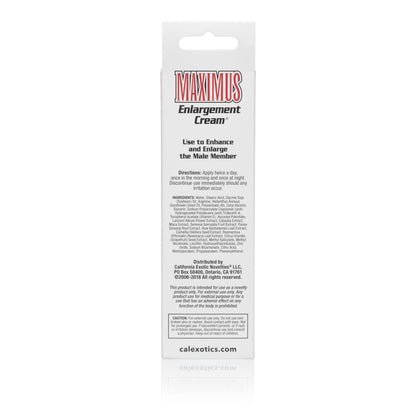 CalExotics Maximus Enlargement Cream – Enhances Size and Sensation – 1.5 fl oz