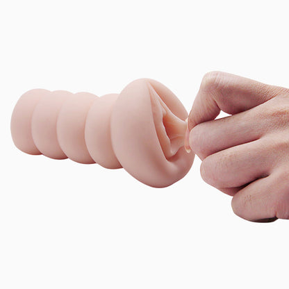 Pretty Love Crazy Bull Realistic Anime Girl 3D Vagina Masturbator - Beige