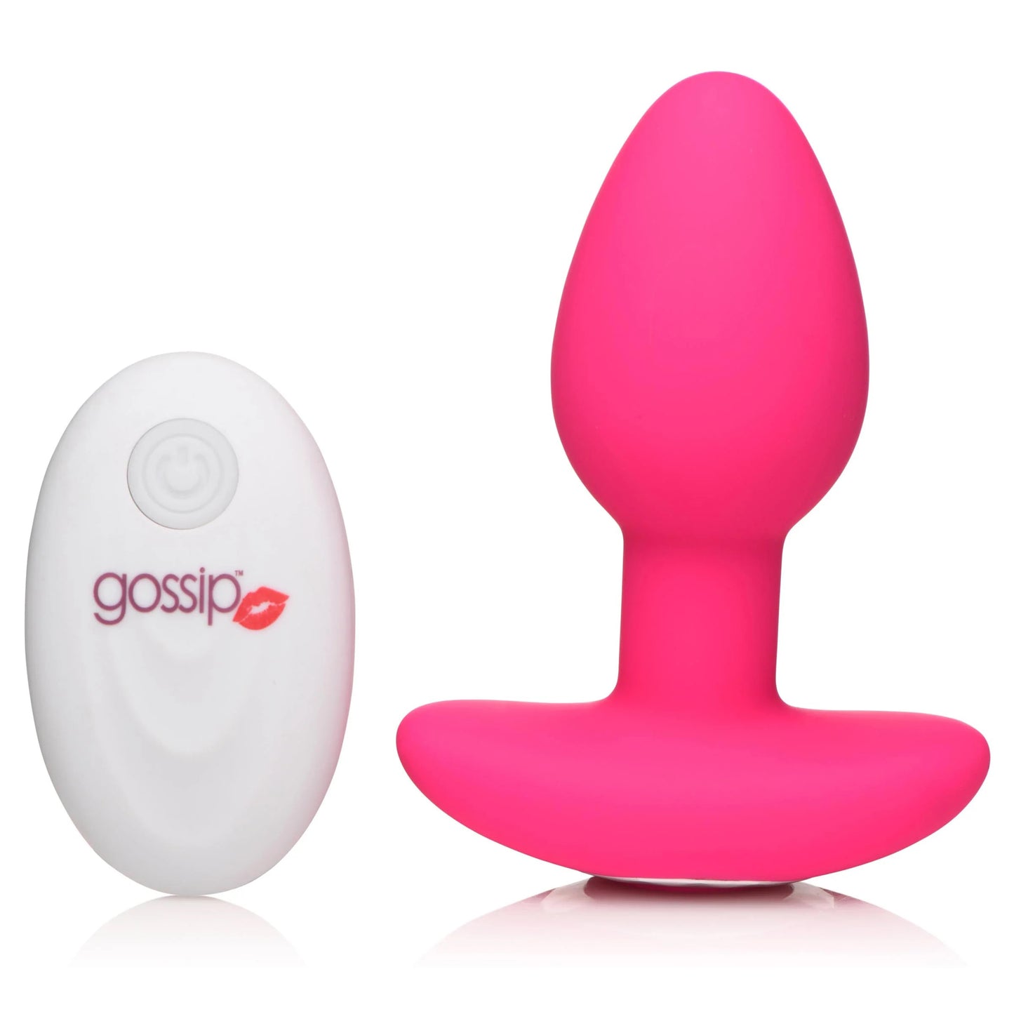 Gossip Pop Rocker 10x Vibrating Silicone Butt Plug - Magenta