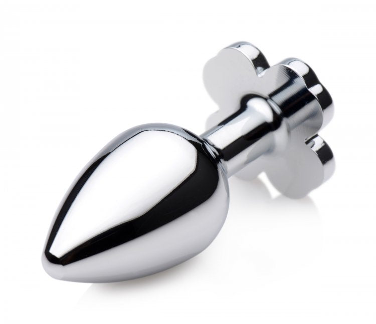 Lucky Clover Gem Anal Plug - Small - Nickel-Free Aluminum Alloy - Multi Color
