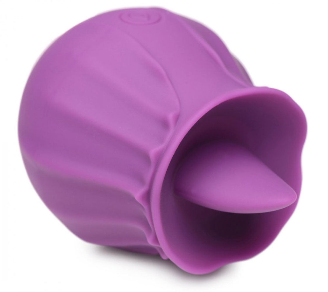 Inmi Bloomgasm Wild Violet Licking Silicone Stimulator - Violet
