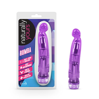 Blush Naturally Yours Rumba - Vibrating Dildo with Multi-Speed Functionality - Purple