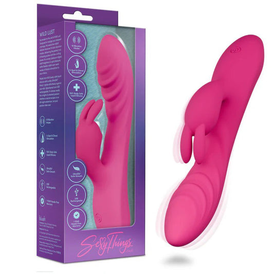 Blush Wild Lust Rabbit Vibrator with Dual Vibration Modes – Pink