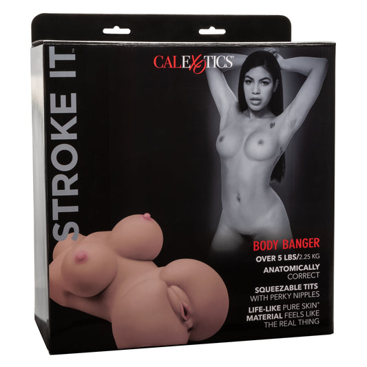 CalExotics Stroke It Body Banger Full Body Stroker - Brown