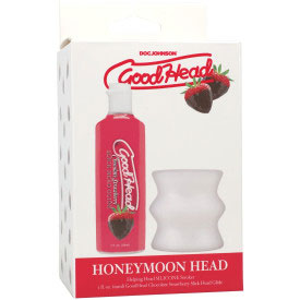 Goodhead Honeymoon Head Kit – Helping Head Stroker with Strawberry Flavor