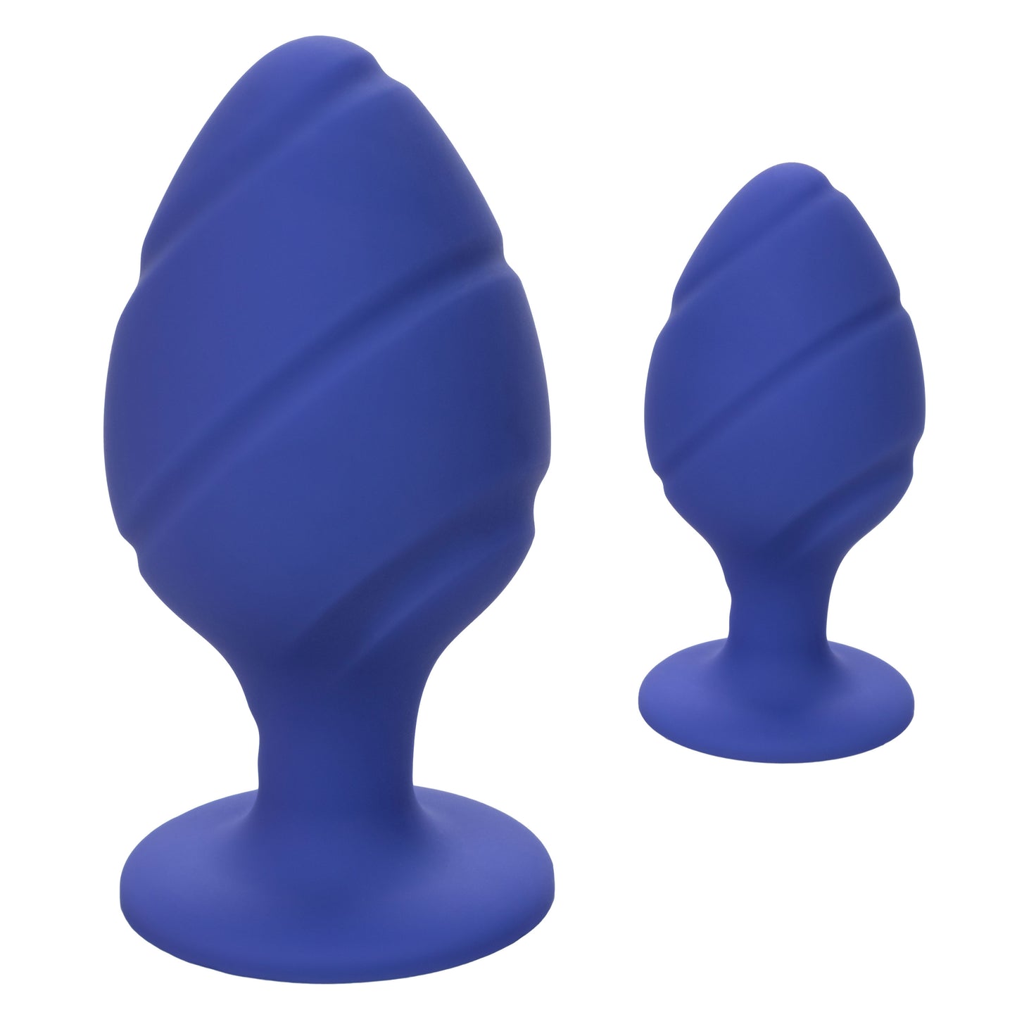CalExotics Cheeky Anal Plug Set – Purple – Waterproof, Textured Silicone