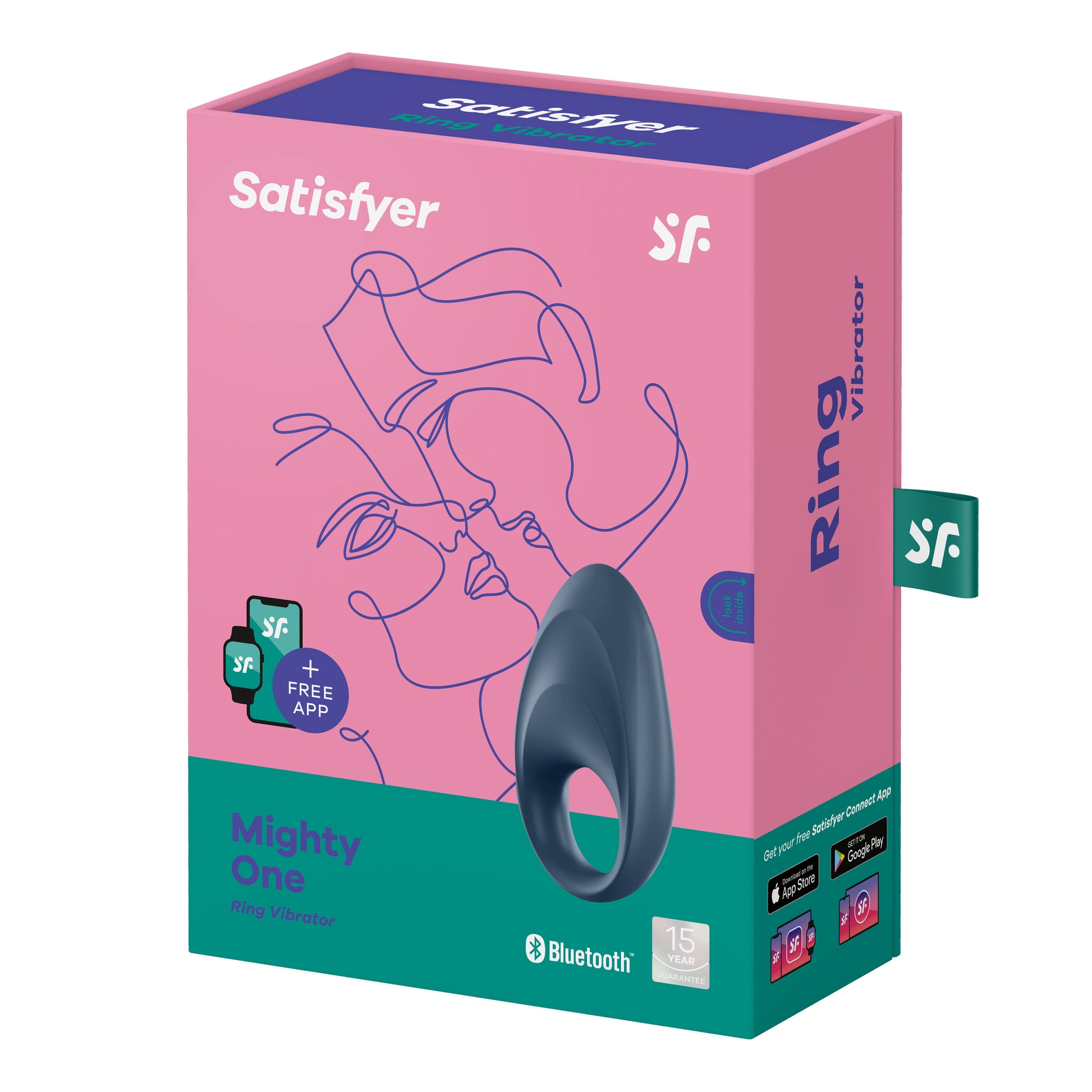 Satisfyer Mighty One Vibrating Cock Ring – Blue