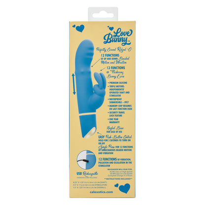 CalExotics Love Bunny Beaded G Bunny Vibrator with Dual Motors – Blue