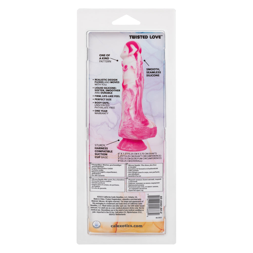 CalExotics Twisted Love Twisted Dong - Realistic Design - Pink