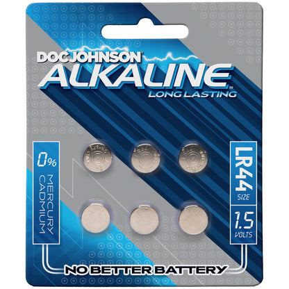 Doc Johnson LR44 Alkaline Batteries – 1.5 Volt, Silver