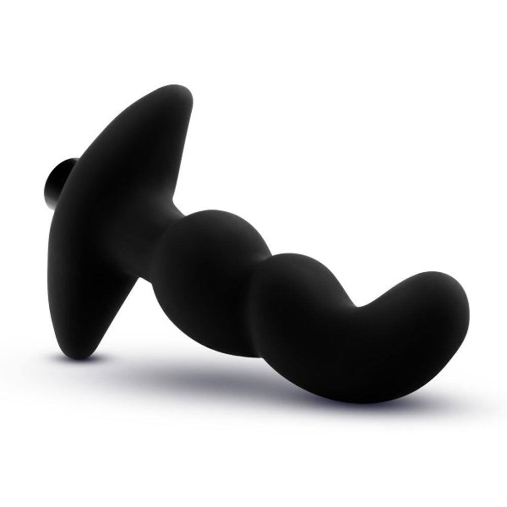 Anal Adventures Platinum Silicone Vibrating Prostate Massager 03 - Black
