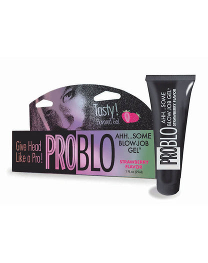 Problo Arousing Blow-Job Gel - Strawberry Flavor - 1.5 Fl. Oz.