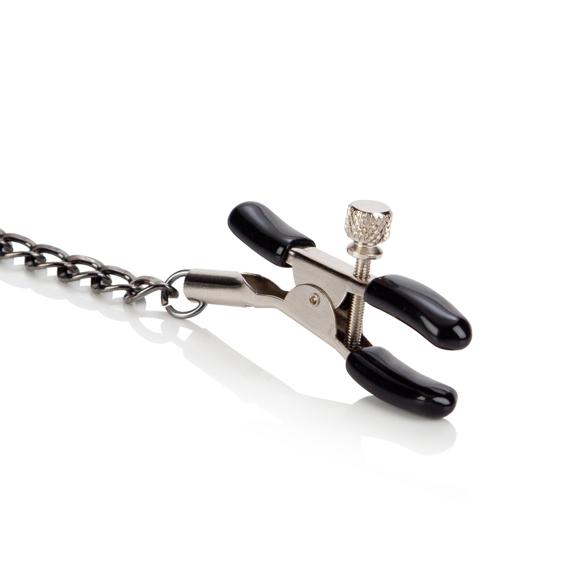 CalExotics First Time Fetish Nipple Teasers – Fully Adjustable Clamps – Silver