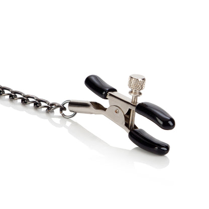 CalExotics First Time Fetish Nipple Teasers – Fully Adjustable Clamps – Silver