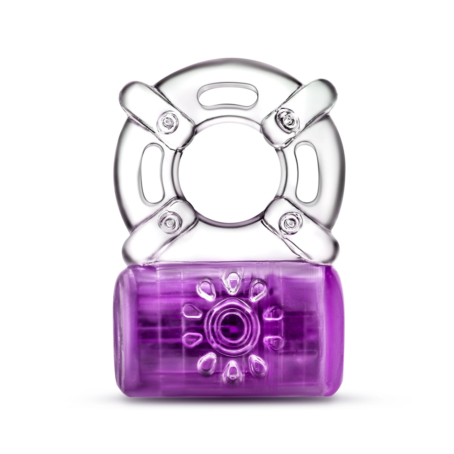 Blush Play With Me Pleaser Rechargeable C-Ring - Purple - Multi-Function