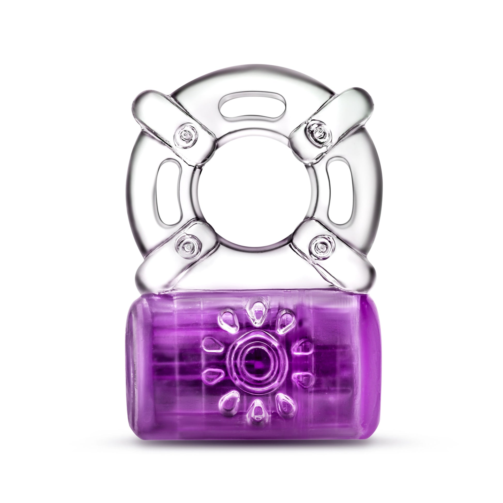 Blush Play With Me Pleaser Rechargeable C-Ring - Purple - Multi-Function