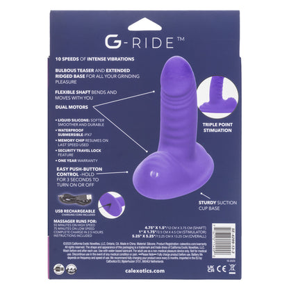 CalExotics G-Ride Thrill Ride - Triple-Point Vibrator - Purple