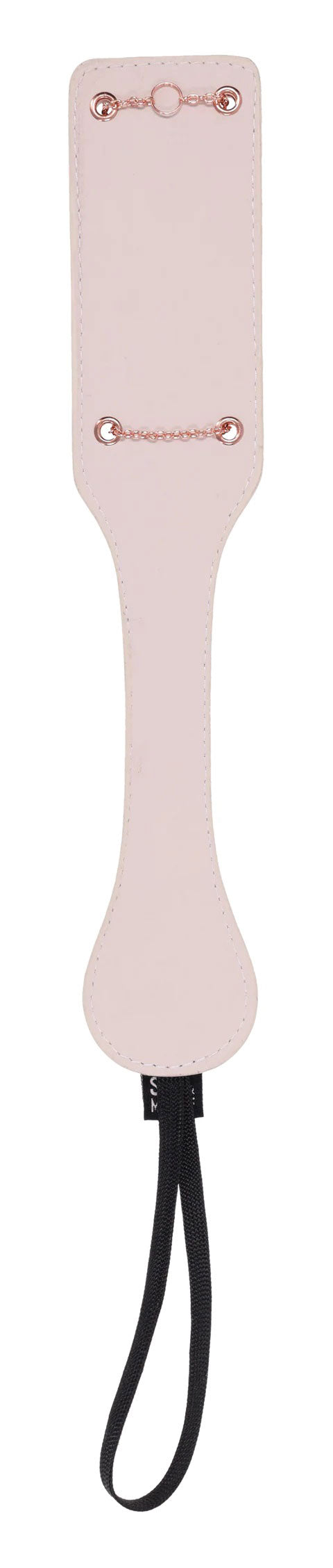 Peaches N CreaMe Chain Impressions Paddle – Peach – Faux Leather Paddle with Dual Textures
