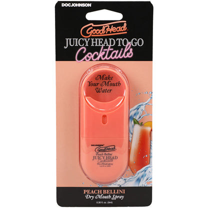 Goodhead Juicy Head Cocktails Dry Mouth Spray – Peach Bellini Flavor