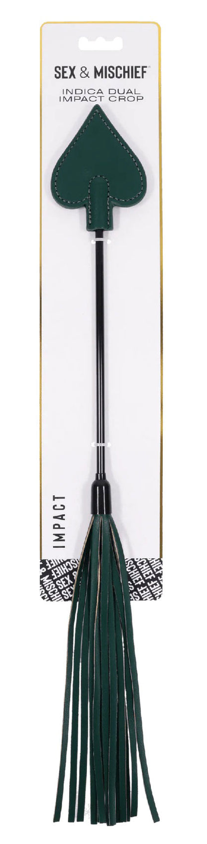 Sportsheets Indica Dual Impact Crop – Green – Versatile Impact Play Tool