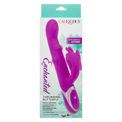 CalExotics Enchanted Throbbing Butterfly - Triple Motor Pleasure Toy - Purple