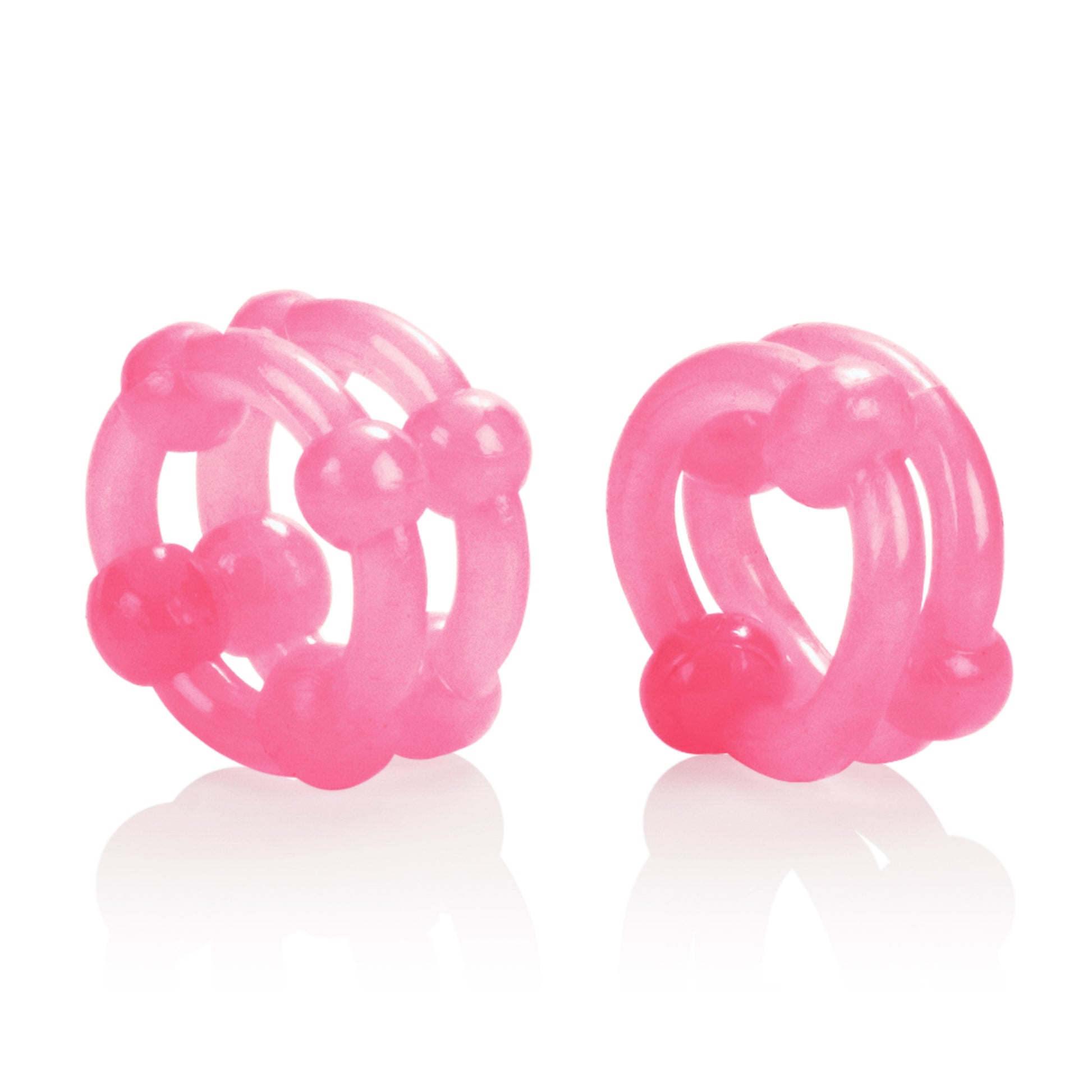 CalExotics Island Rings Double Stacker Erection Enhancer - Pink