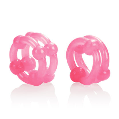 CalExotics Island Rings Double Stacker Erection Enhancer - Pink